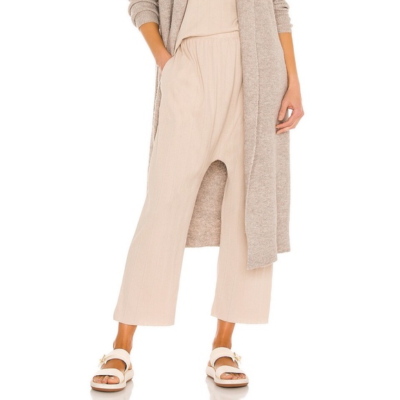 The GREAT. pointelle knit lounge pants 0 XS New - Picture 1 of 16